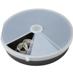 Rangement|Gifi Boîte de rangement ronde 8 compartiments noir