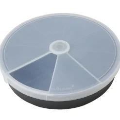 Rangement|Gifi Boîte de rangement ronde 8 compartiments noir