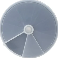 Rangement|Gifi Boîte de rangement ronde 8 compartiments noir