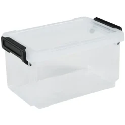 Rangement|Gifi Boîte de rangement transparente à clip 0,70L