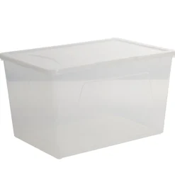 Rangement|Gifi Boîte de rangement transparente 46 L