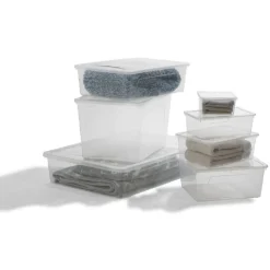 Rangement|Gifi Boîte de rangement transparente 46 L