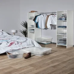 Rangement|Gifi Boîte de rangement transparente 55 L