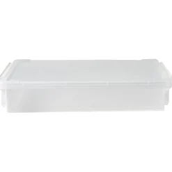 Rangement|Gifi Boîte de rangement transparente A4 fermeture clip 4L