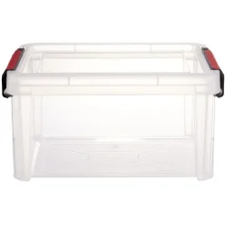 Rangement|Gifi Boîte de rangement transparent avec fermeture à clips 5L