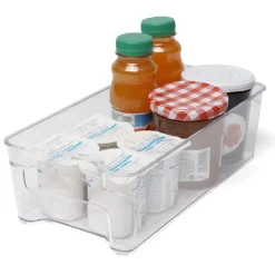 Boîte de rangement étroite transparente pour réfrigérateur^Gifi New