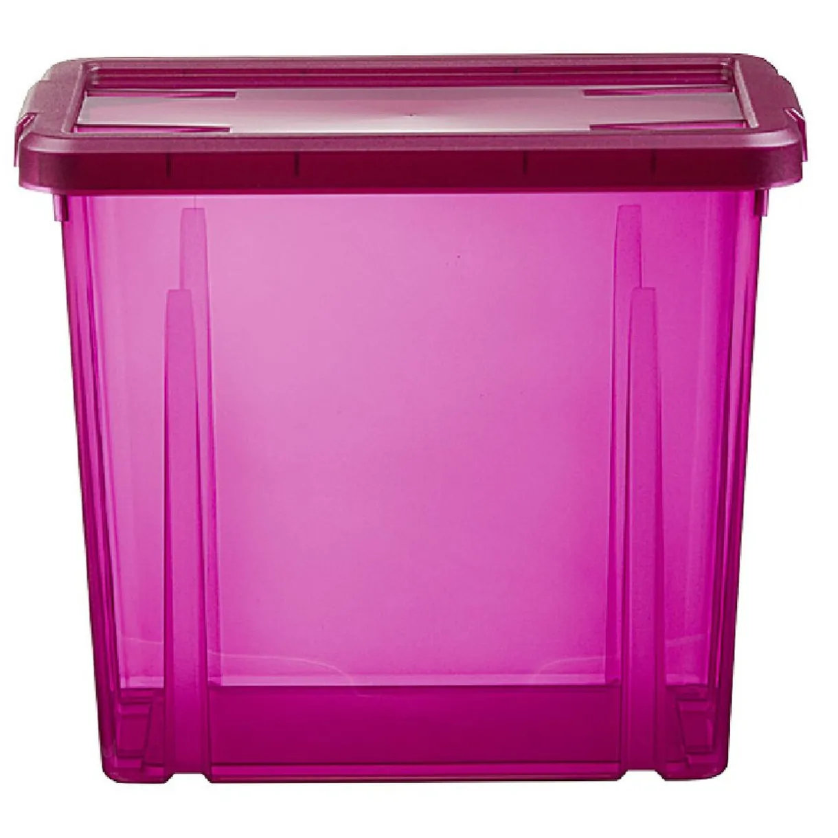 Rangement|Gifi Boîte de rangement violet transparent avec couvercle 8,8L