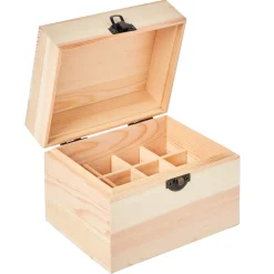 Boîte de rangment pour huiles essentielles bois naturel^Gifi Outlet