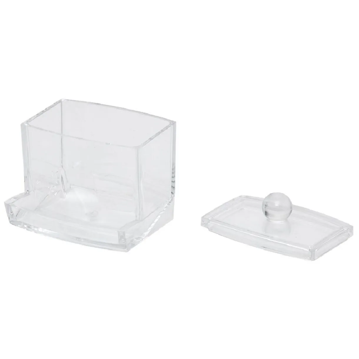 Discount Gifi Boîte distributeur à coton tige transparent