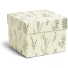 Rangement|Gifi Boîte en carton motif végétal 13x13xH10cm