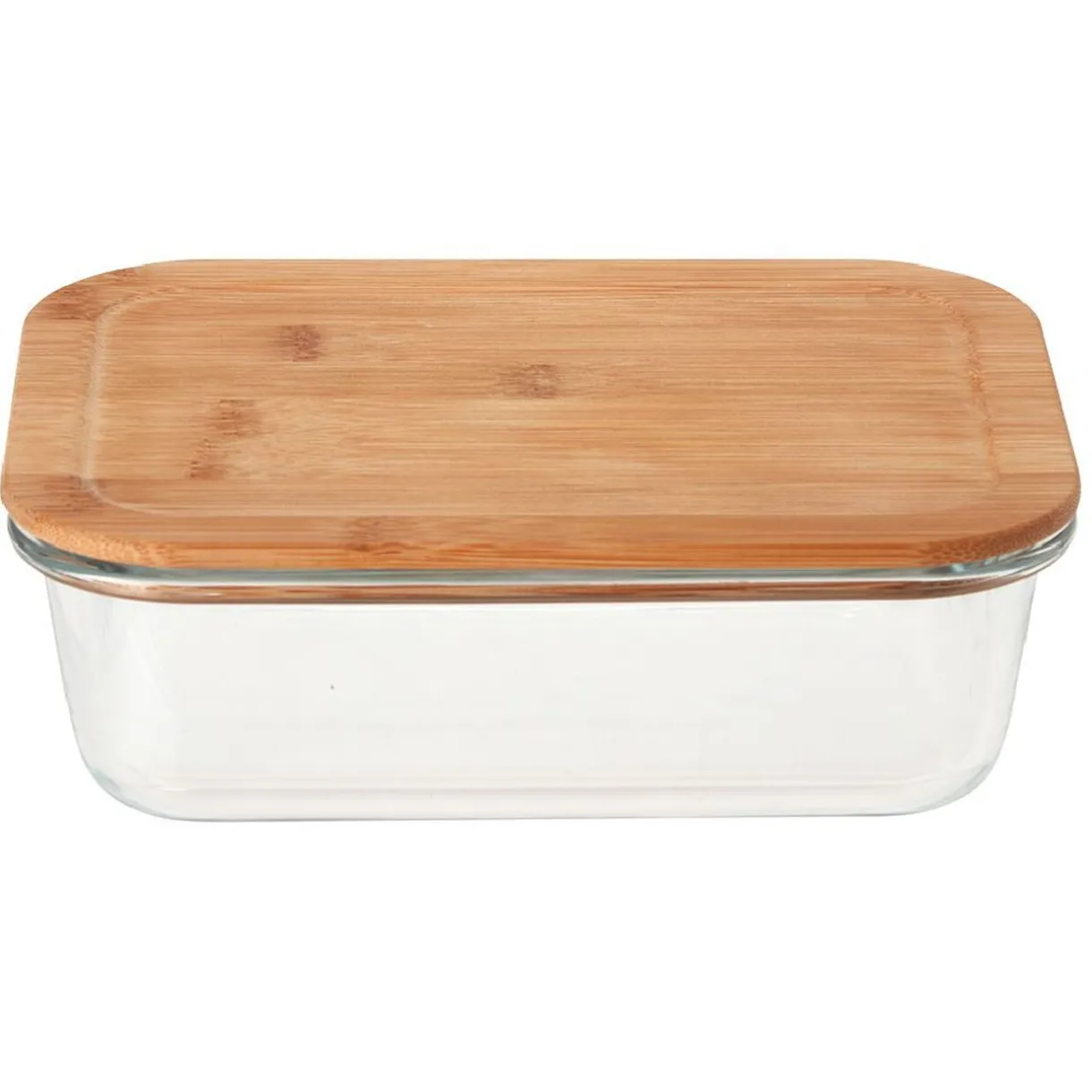 Boîte en verre et bambou 1,5 L^Gifi