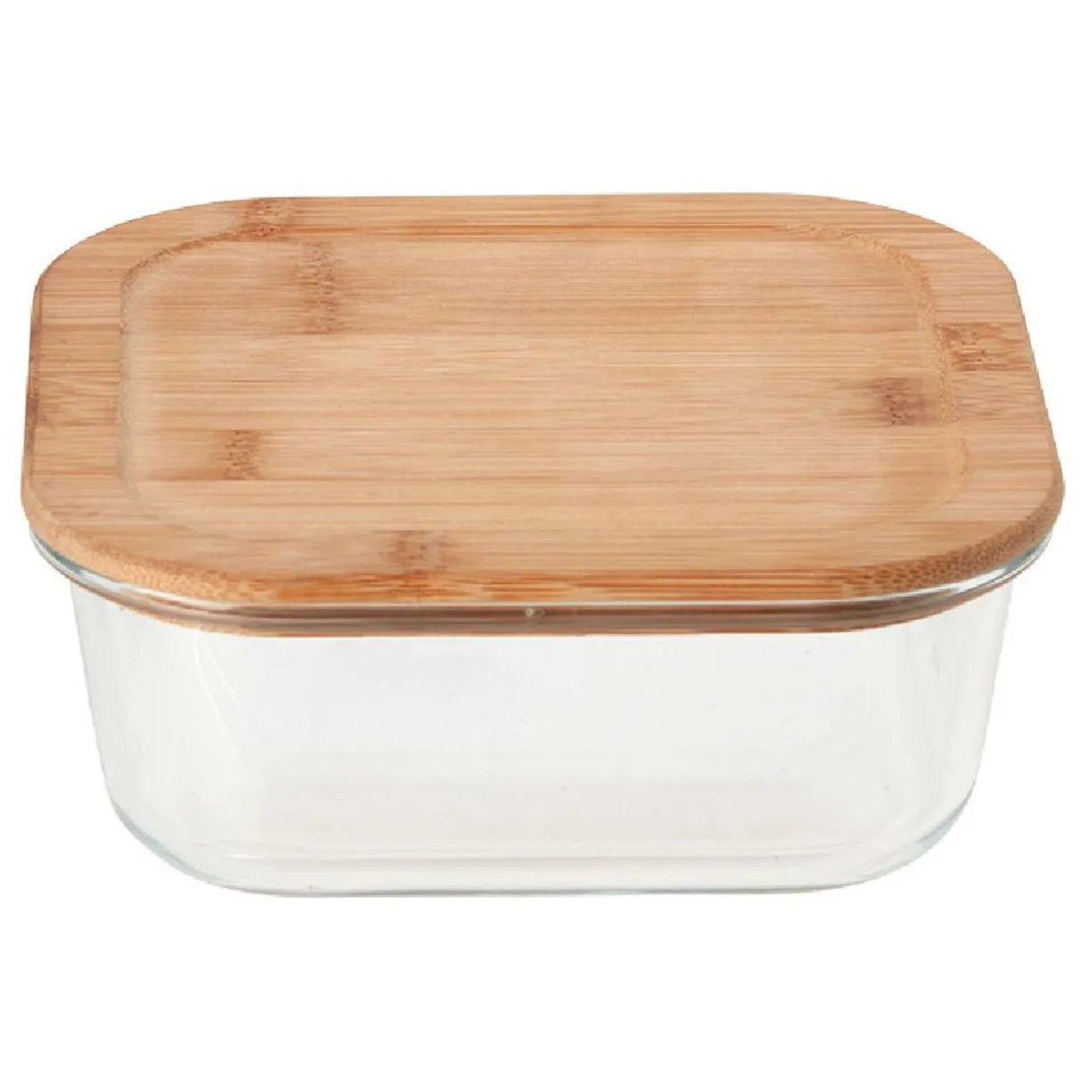 Boîte en verre et bambou 1,1 L^Gifi