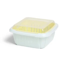 Boîte égouttoir plastique vert anis 22x22xH10cm^Gifi Outlet