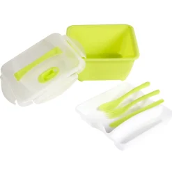 Boîte Lunch box compartimenté avec couvert^Gifi Clearance