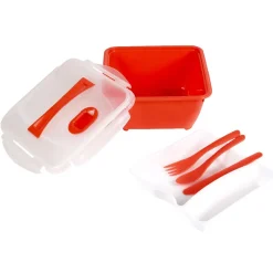 Boîte Lunch box compartimenté avec couvert^Gifi Clearance