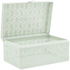 Rangement|Gifi Boîte métallique à motif ajouré dentelle