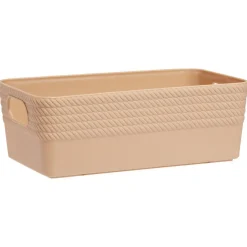 Discount Gifi Boîte plastique nude 20x11xH7cm