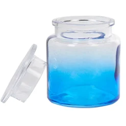 Nettoyage Et Entretien|Gifi Boîte poubelle à coton effet tie and die bleu