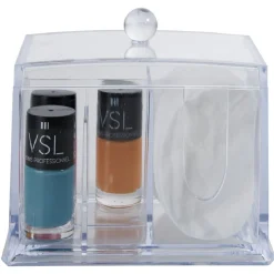 Rangement|Gifi Boîte rectangulaire 4 compartiments transparents