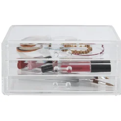 Online Gifi Boîte rectangulaire 3 tiroirs transparents