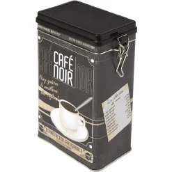 Boîte rectangulaire en métal design café noir^Gifi Online