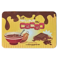 Boîte rectangulaire en métal le meilleur du cacao^Gifi