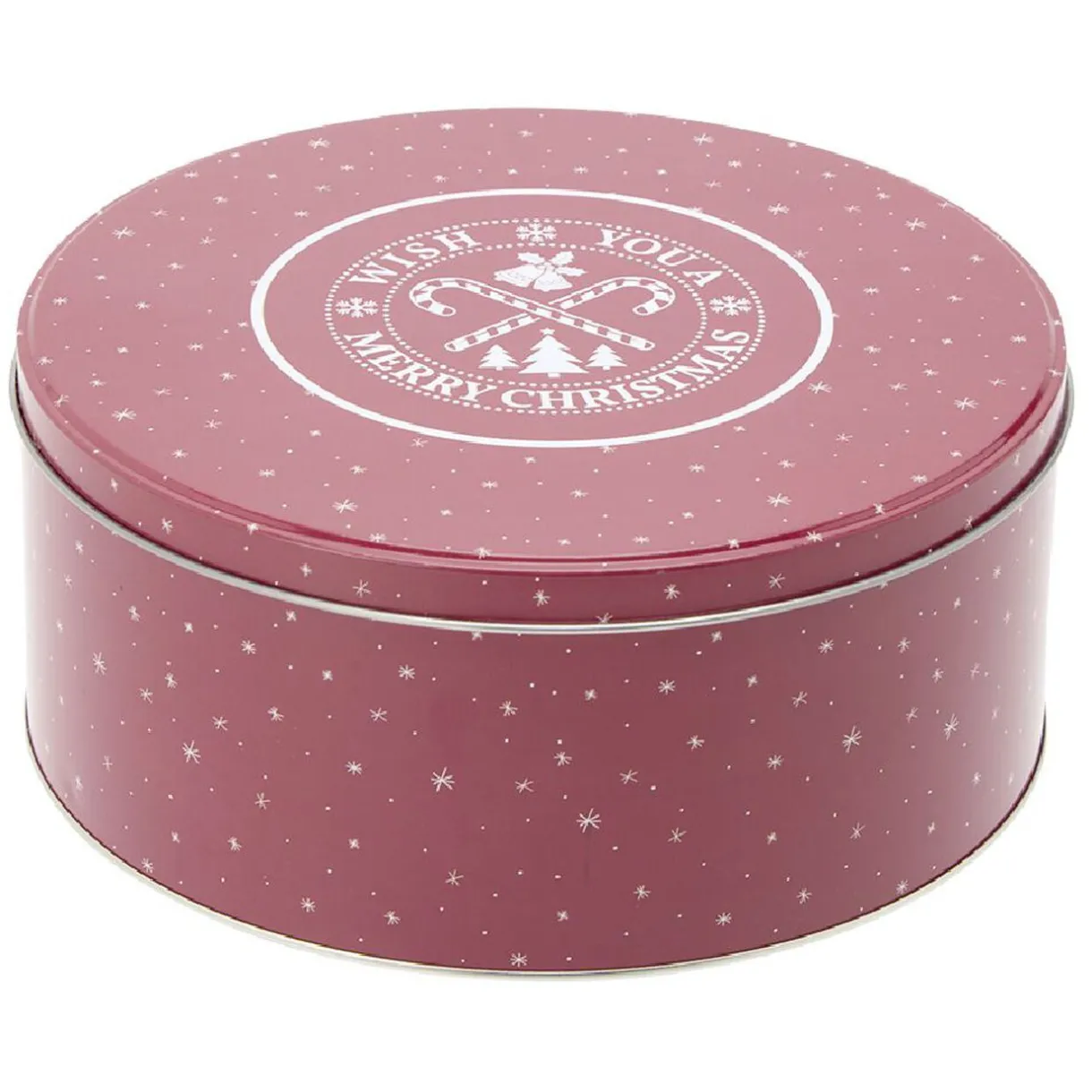 Boîte ronde en métal pour gâteaux de Noël^Gifi Clearance