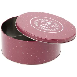 Boîte ronde en métal pour gâteaux de Noël^Gifi Clearance