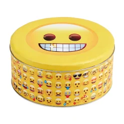 Boîte ronde métallique design Emoji face^Gifi Best