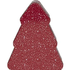 Rangement|Gifi Boîte sapin de Noël rouge étoilé