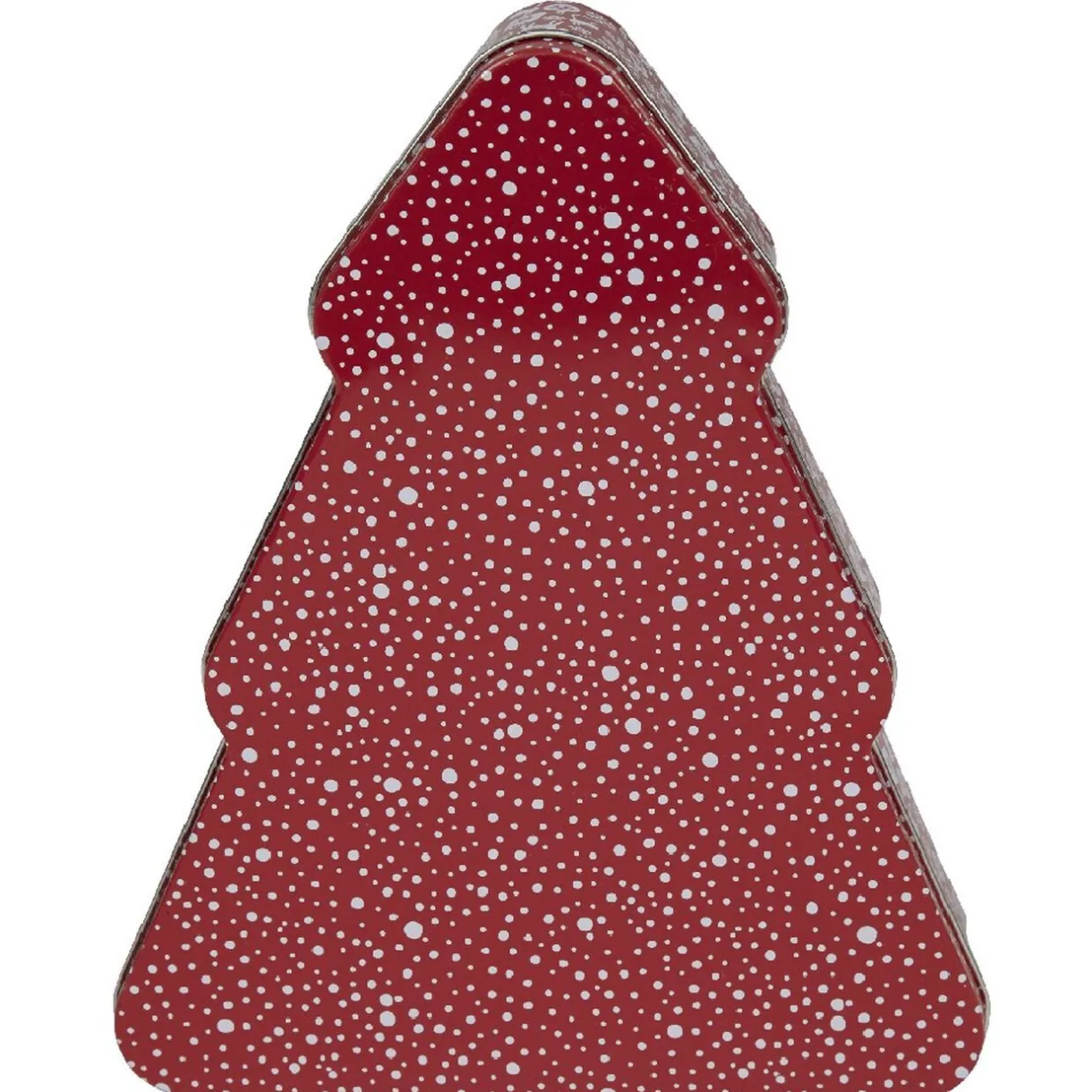 Rangement|Gifi Boîte sapin de Noël rouge étoilé