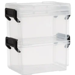 Rangement|Gifi Boîte superposable à clips 300ml x2