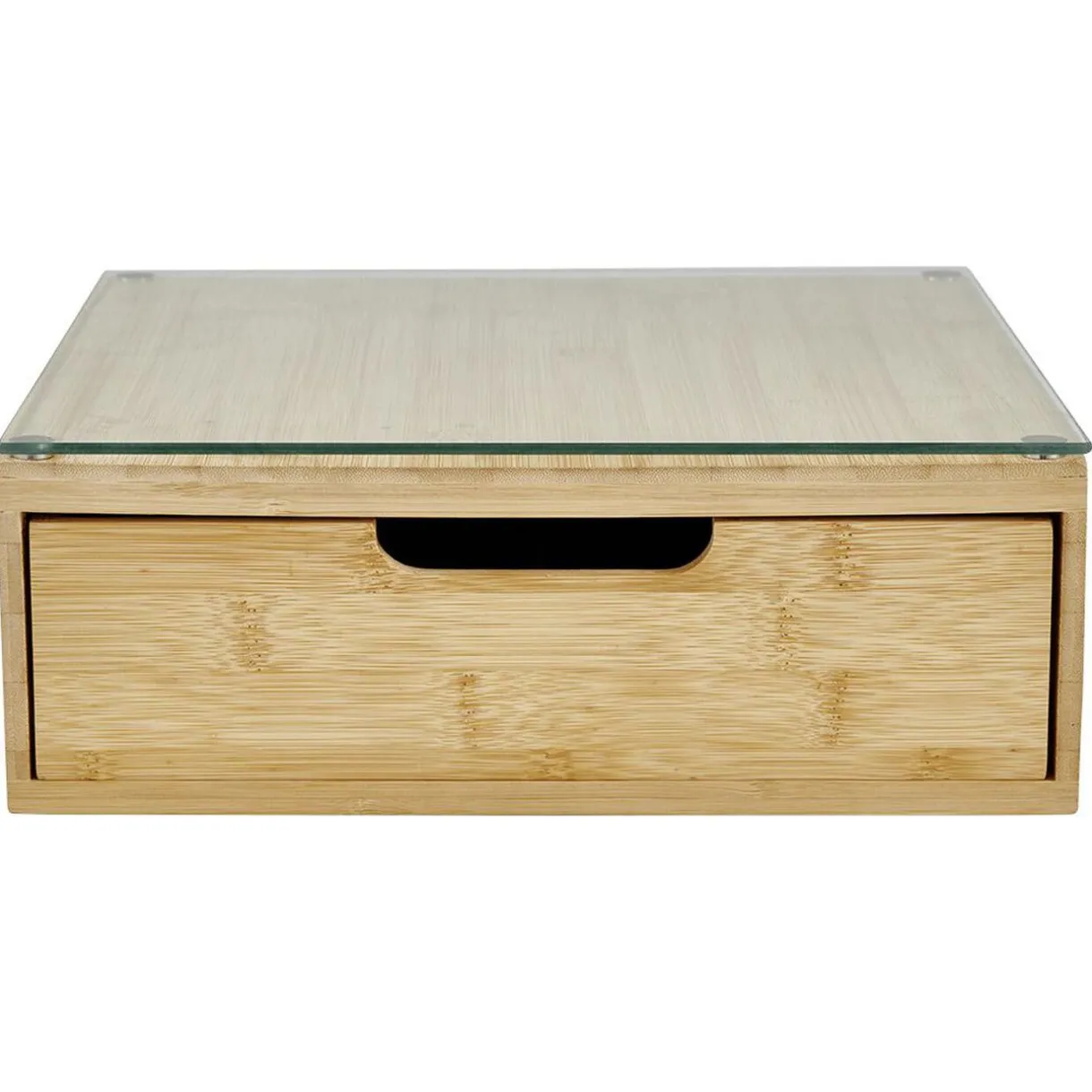 Boîte tiroir à dosettes en bambou et verre^Gifi Hot