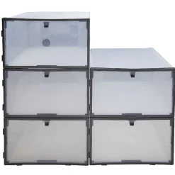 Rangement|Gifi Boîtes à chaussures empilables transparentes x5