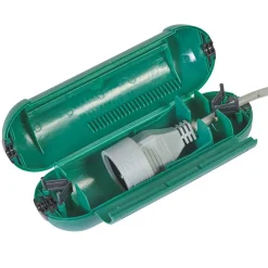 Discount Gifi Boîtier étanche protection câble électrique vert