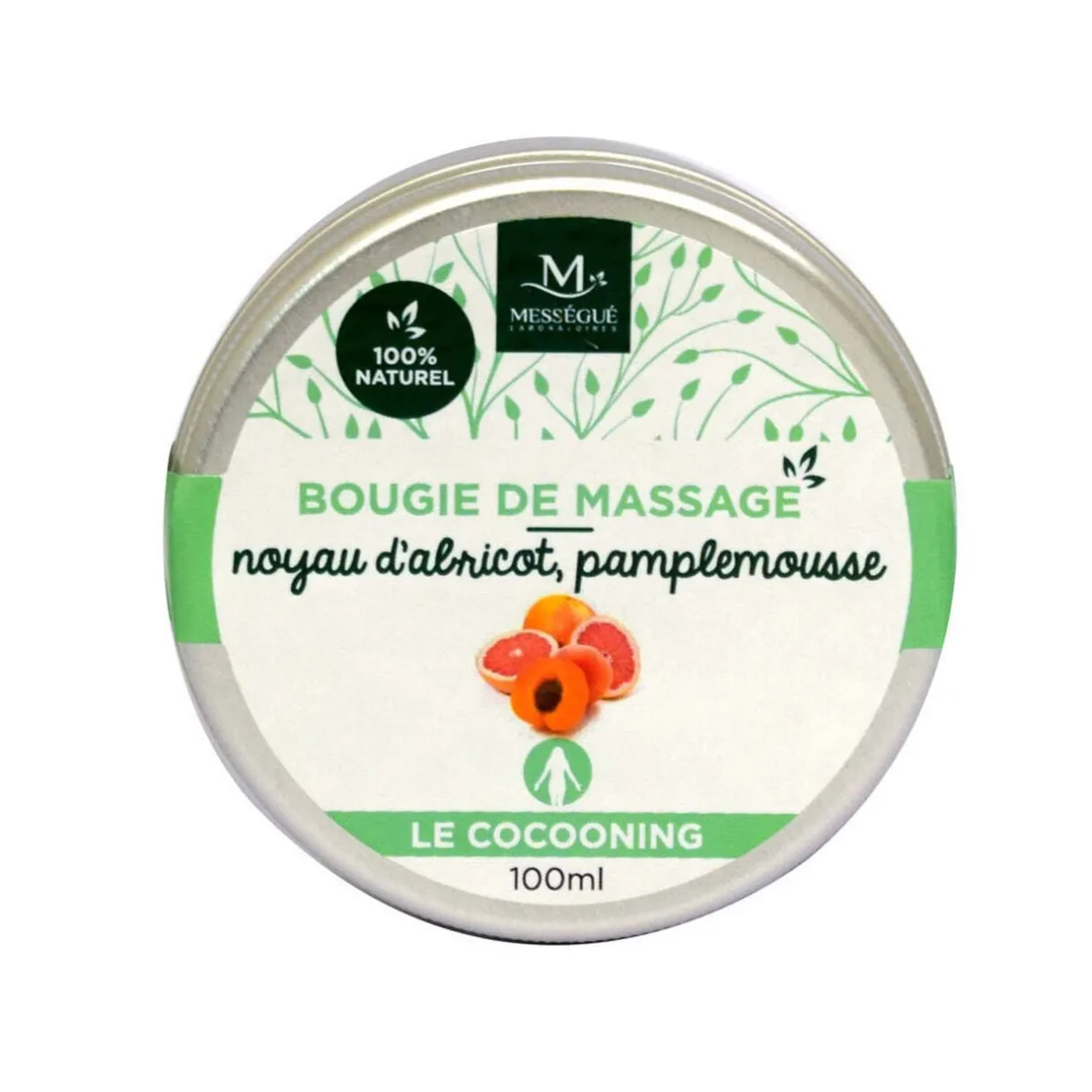 Best Gifi Bougie de massage noyau abricot et pamplemousse