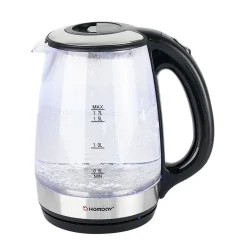 Bouilloire en verre Homday électrique à LED bleu 1,7L^Gifi Clearance