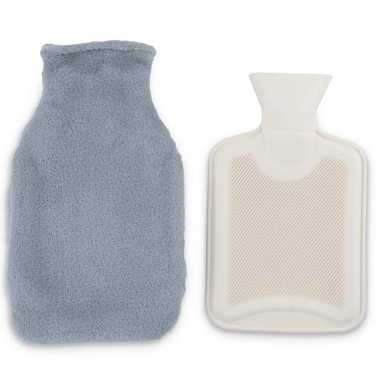 Online Gifi Bouillotte chauffe mains 780ml effet fourrure grise 16x25cm