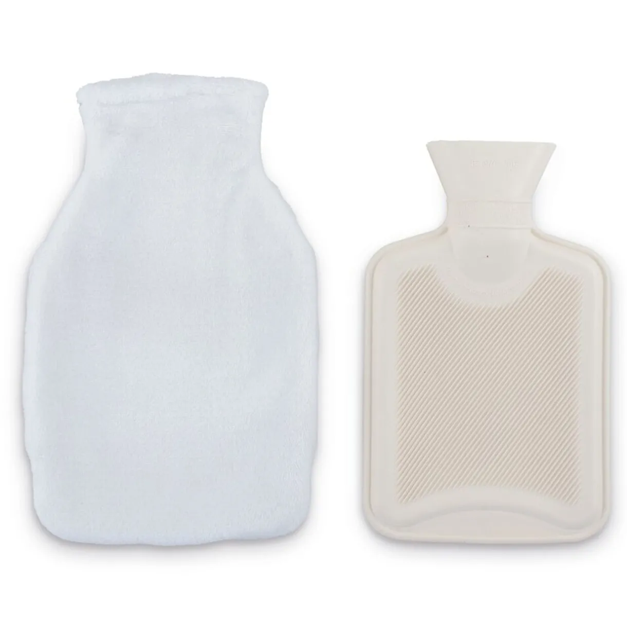 Online Gifi Bouillotte chauffe mains 780ml effet fourrure grise 16x25cm