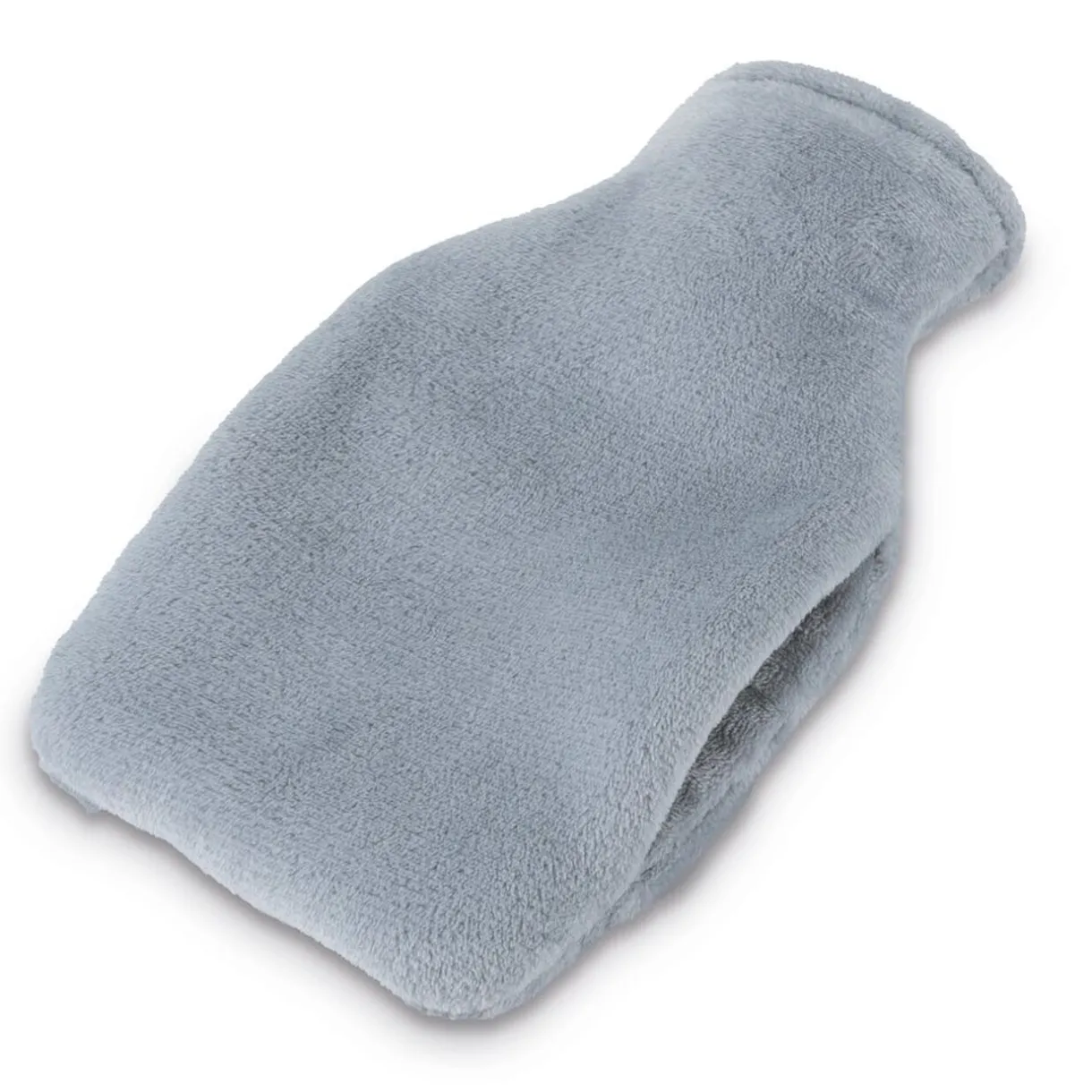 Online Gifi Bouillotte chauffe mains 780ml effet fourrure grise 16x25cm