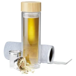 Bouteille à thé isotherme avec housse 330 ml^Gifi