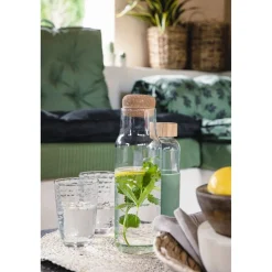 Bouteille en verre avec bouchon liège 1L^Gifi Online