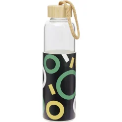 Bouteille en verre avec étui silicone antidérapant 550ml Ø6,6xH24cm^Gifi Online