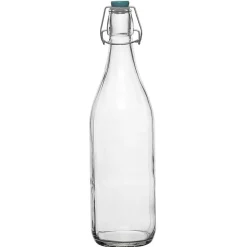 Bouteille en verre et bouchon coloré^Gifi New