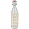 Bouteille en verre Officina style tropical motif ananas 1L^Gifi