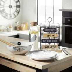 Bouteille en verre transparent et bouchon liège 1L^Gifi Outlet