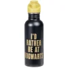 Bouteille gourde Harry Potter Hogwart Poudlard métal noir et orange^Gifi Online