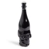 Bouteille Halloween 1L en verre forme tête de mort noire^Gifi Clearance