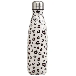 Bouteille isotherme inox blanc imprimé léopard 500 ml^Gifi