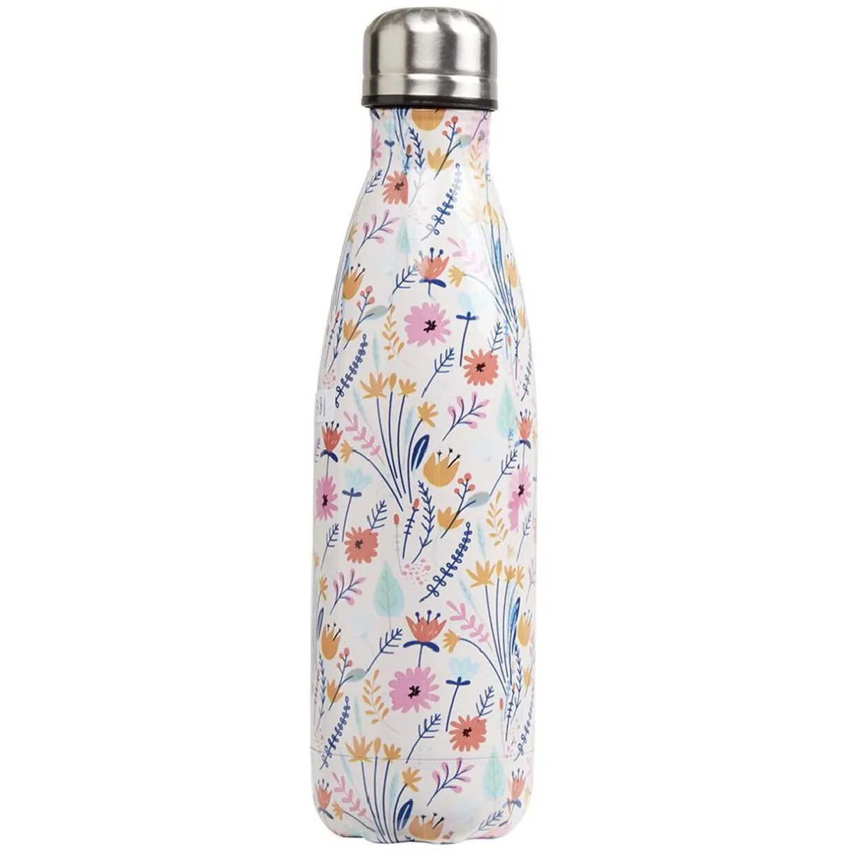 Bouteille isotherme inox blanc motif fleur multicolore 500 ml^Gifi Best